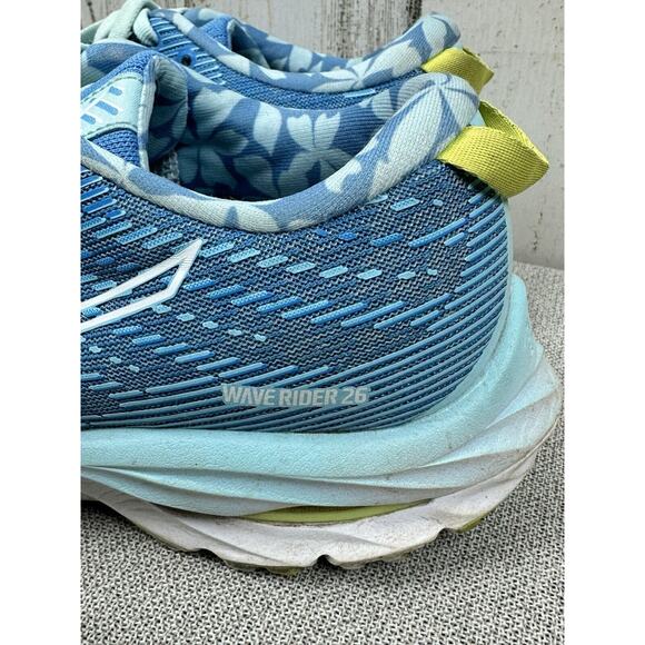 Mizuno Women’s ROXY Wave Rider 26 411386 AZ00 Blue Running Shoes Sneakers Sz 7 - Picture 4 of 16